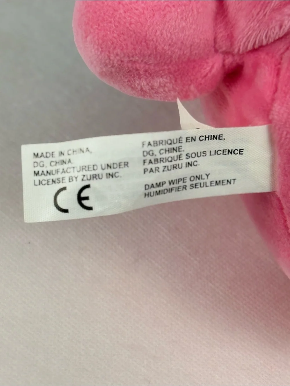 ZURU Rainbocorns Pink Unicorn Plush 8” Rainbow Hair Blue Heart Stuffed Toy